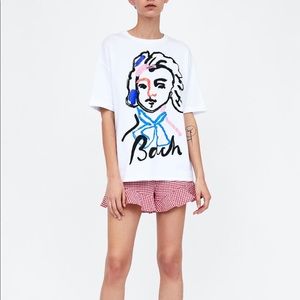 Zara Tops - Zara print tee Zara Tops - Zara print tee
